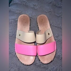 KATE SPADE SANDALS/ IDREENA Pink/IVORY -size7- Nice